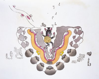 Ilustracja z „Antiquities of Mexico” Edwarda Kinga (1795-1837) Lorda Kingsborough, opublikowana w latach 1831-48 autorstwa Agostino Aglio